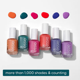 essie manicure in summer setting conveying playful, seasonal color