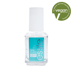 essie brush applying base coat stroke demonstrating smooth, even application