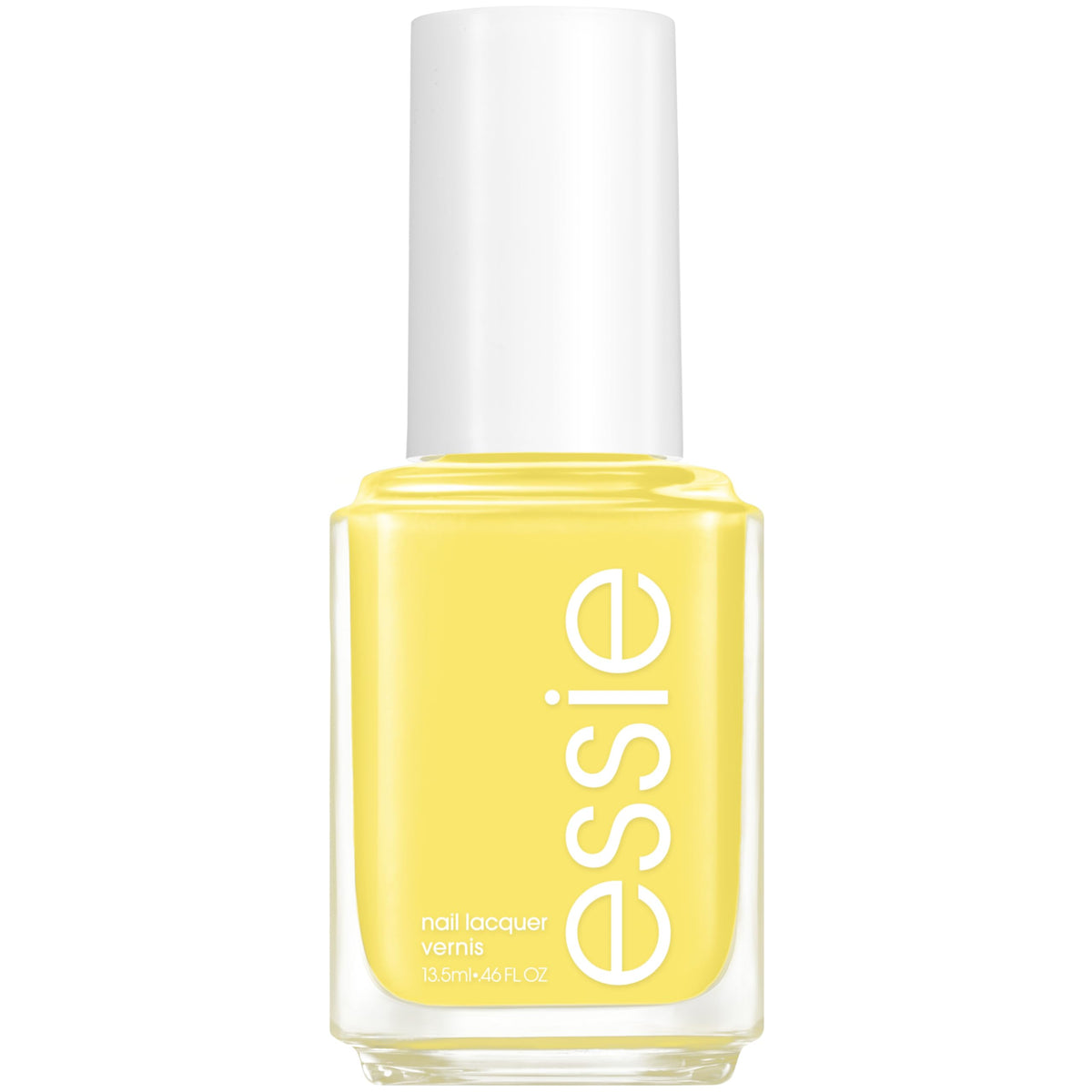 essie front bottle showing Limon Cielo yellow for salon-quality shine