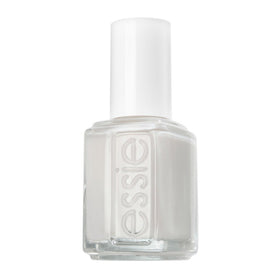 essie bottle front view showing marshmallow creamy white polish and glossy finish