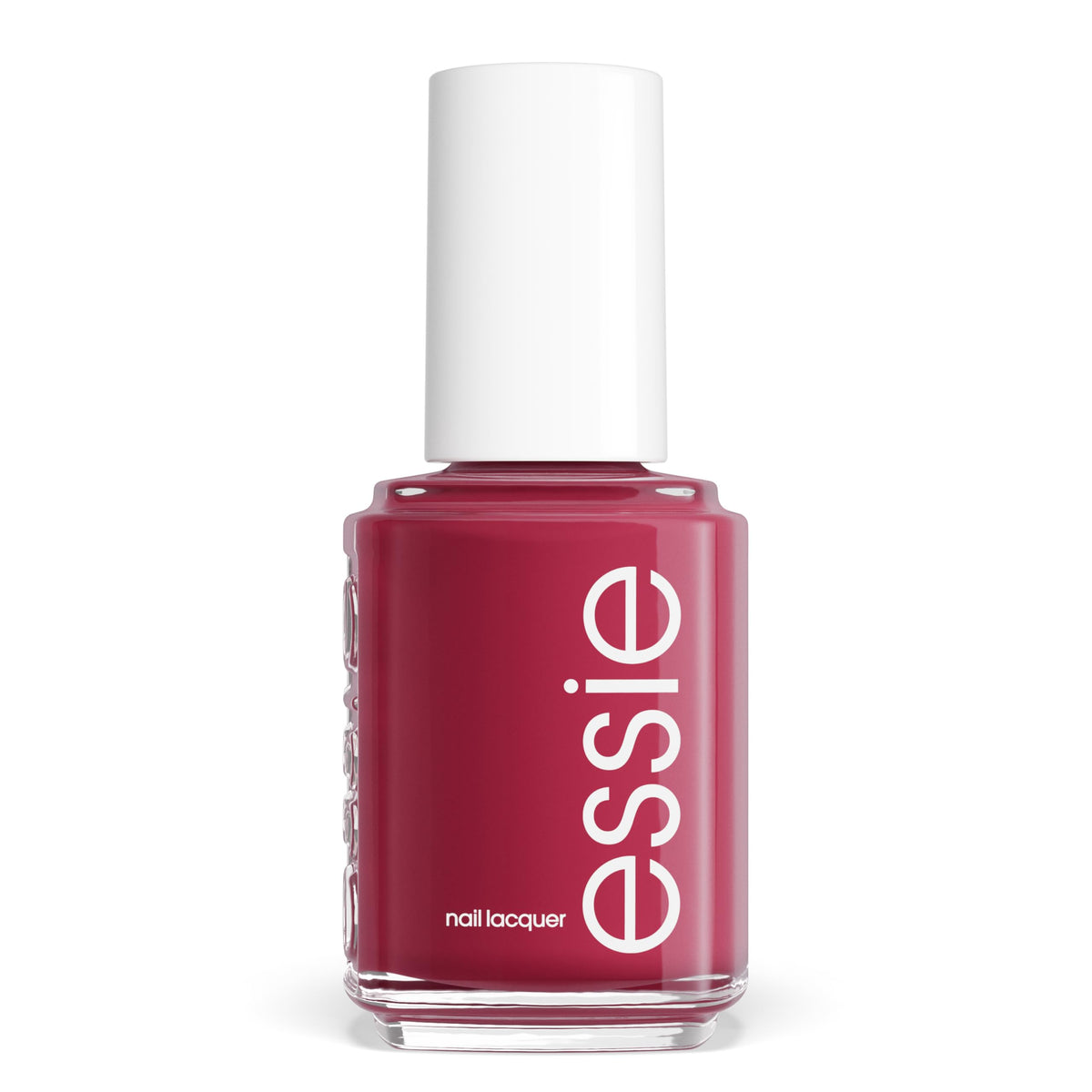 essie bottle front view showing terracotta rose shade and glossy finish benefit