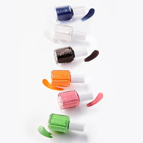 essie nail in process with two coats applied for even professional result benefit
