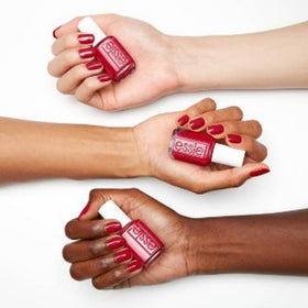 essie swatch on nails closeup highlighting salon-quality color payoff