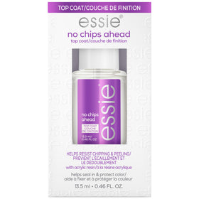 essie No Chips Ahead front bottle showing compact travel-ready design and glossy finish
