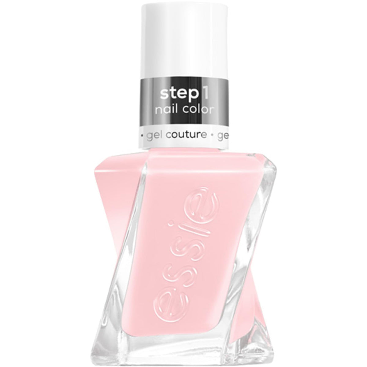 essie bottle front packaging showing sheer pink shade and label