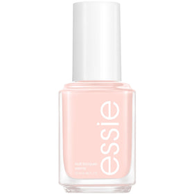 essie front bottle view showing light peach color and glossy finish