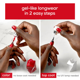 essie curve-hugging brush close-up demonstrating precise even coverage
