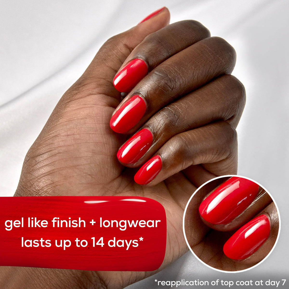 essie glossy top coat texture poured to show thick, gel-like shine