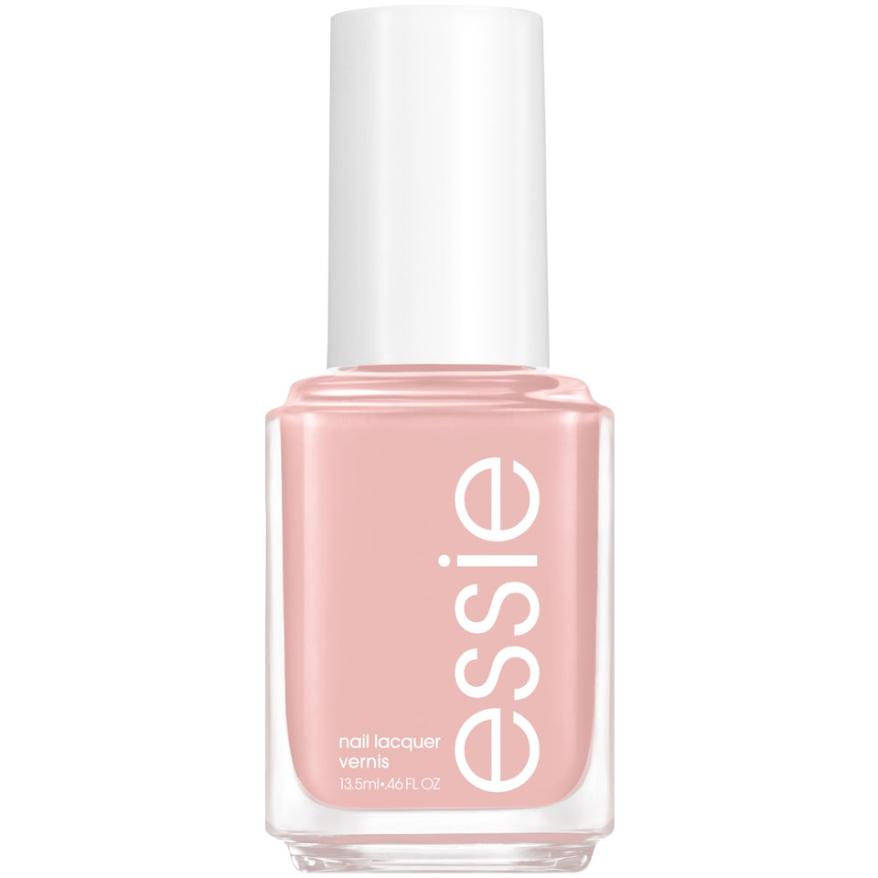 essie front bottle showing shade and glossy finish for instant color reference