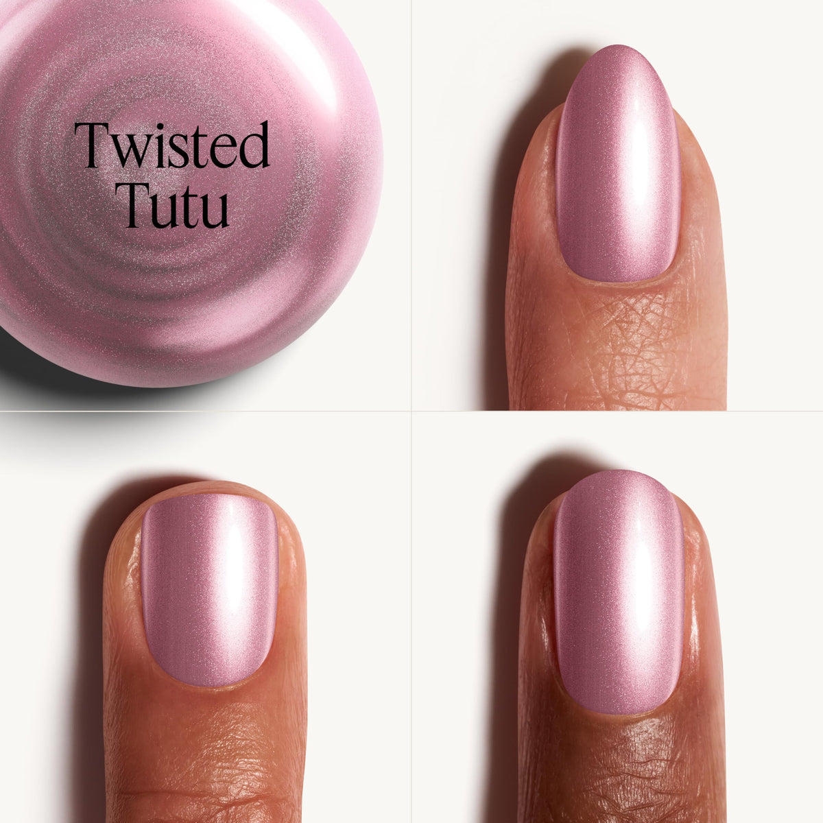 essie brush stroke of Twisted Tutu demonstrating easy-glide brush and smooth application benefit