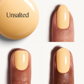 essie top label and cap close-up displaying brand and product details