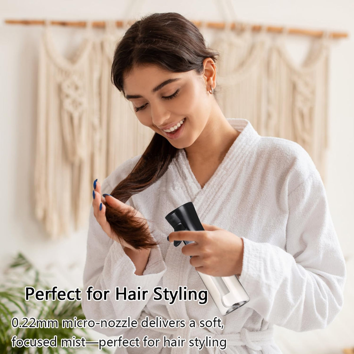 ESSKAM in-salon use spraying hair for even styling control