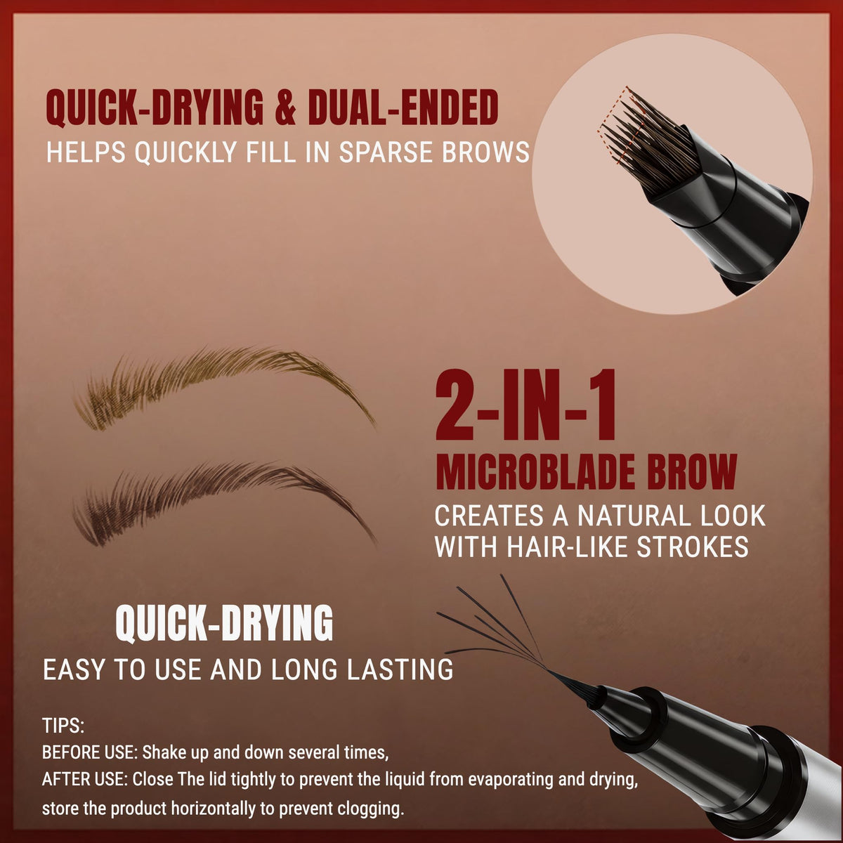 Essorall ultra-fine tip detail for precise tail shaping and definition