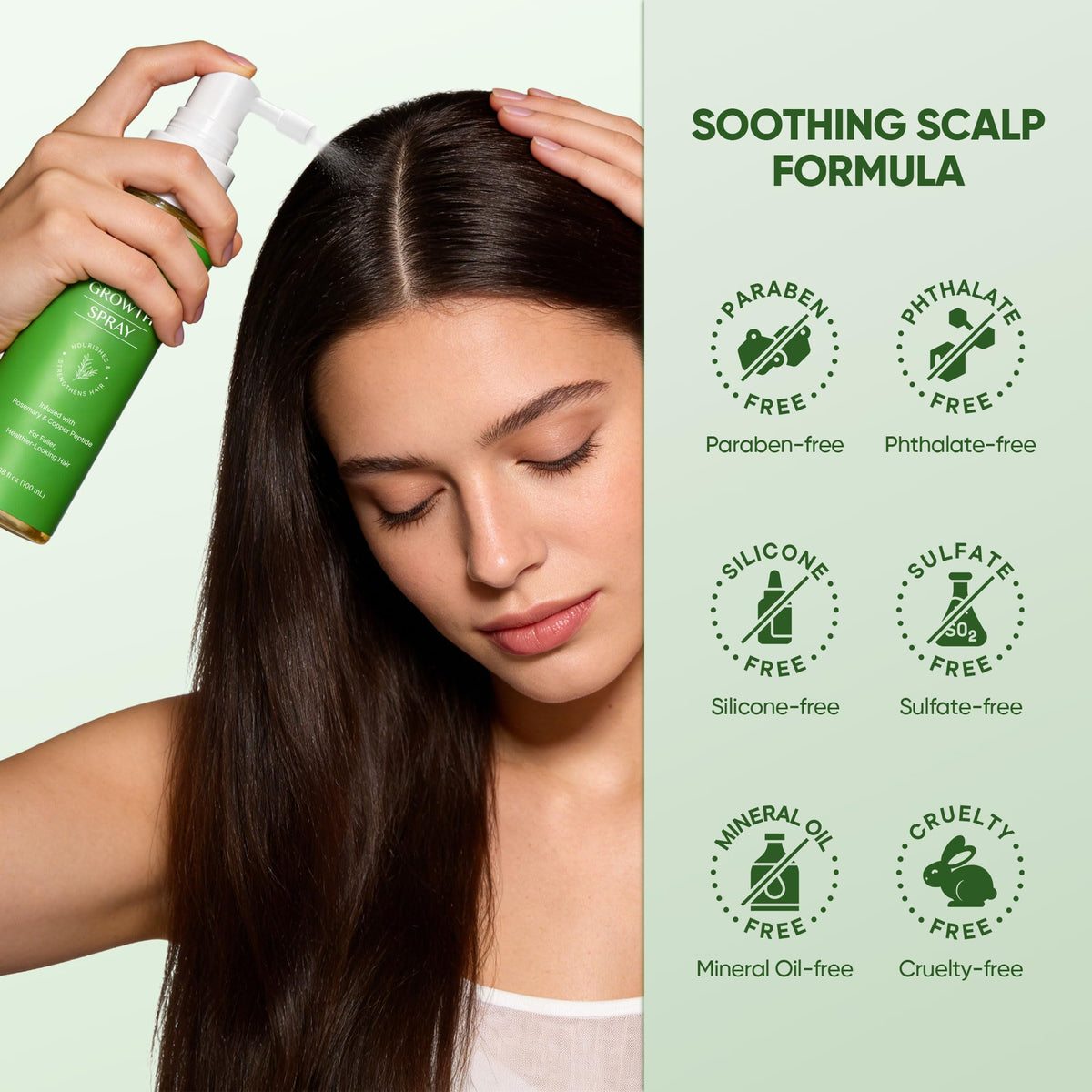 Essynaturals Advanced before-and-after hair texture comparison demonstrating smoother strands