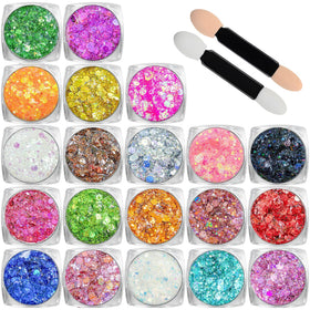 Estanoite multiple pots flatlay demonstrating color range and mix-and-match creativity