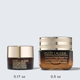 Estée Lauder 0.5 fl oz size comparison showing travel-friendly portability