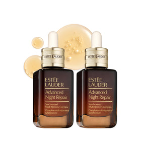 Estée Lauder duo front packaging showing two serum bottles and premium design