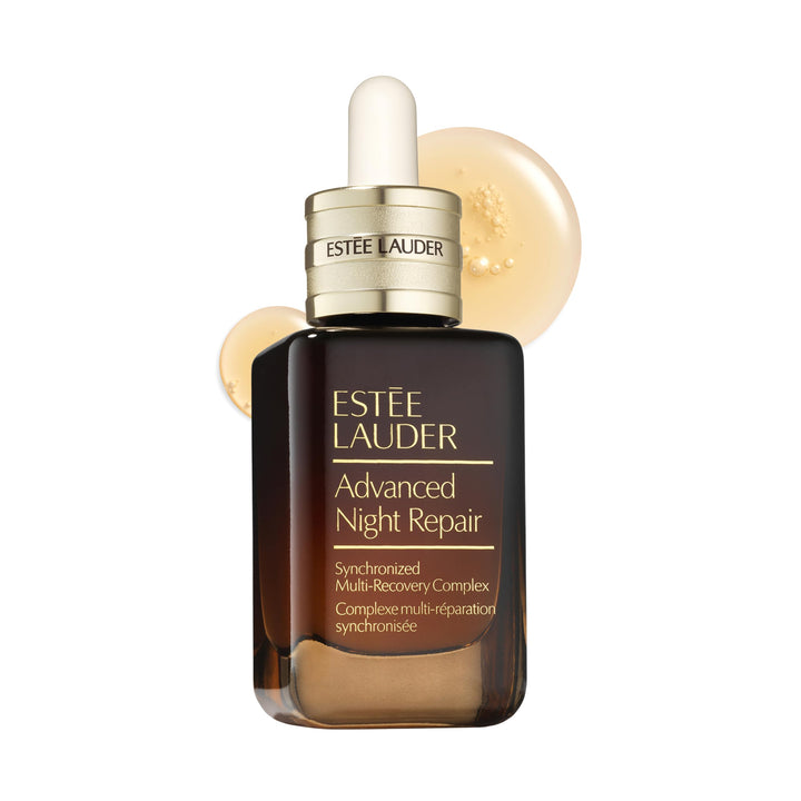 Estée Lauder front packaging showing the serum bottle for easy identification and elegance