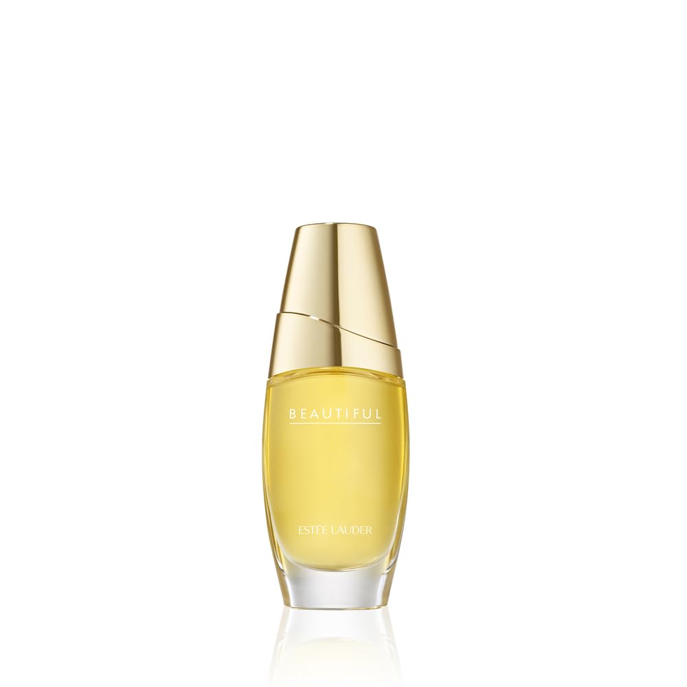 Estée Lauder front bottle showing elegant label and glass, suggests luxury