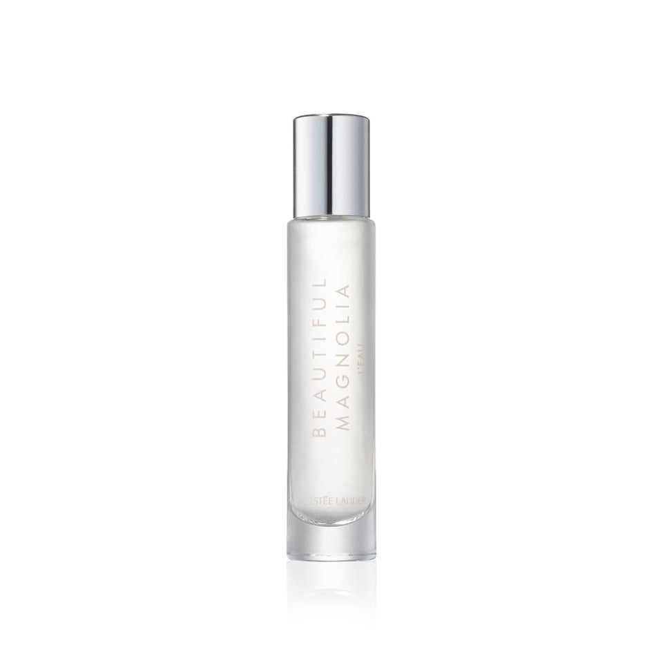 Estée Lauder bottle front view showing travel spray and elegant design benefit portable refresh