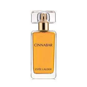 Estée Lauder Cinnabar front bottle showing elegant packaging and brand identity
