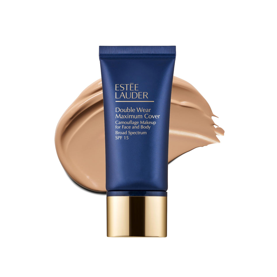 Estée Lauder front bottle view showing label and packaging benefit full coverage