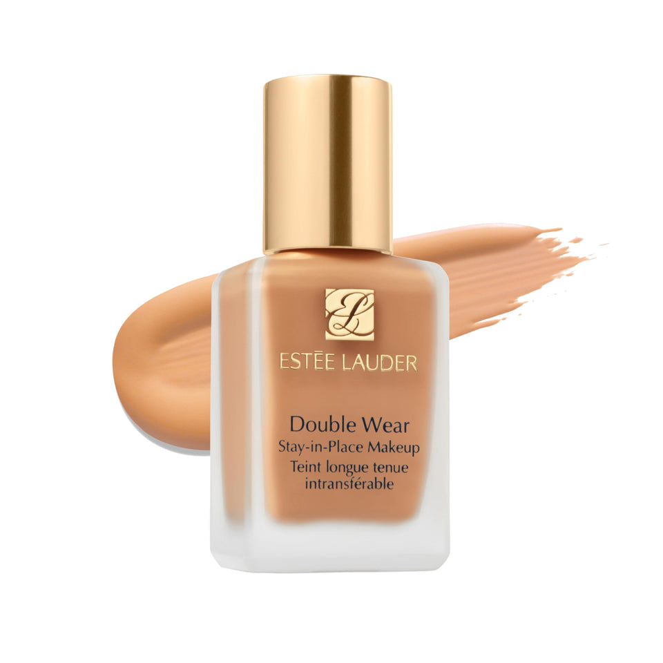 Estée Lauder bottle front view showing brand and packaging benefit