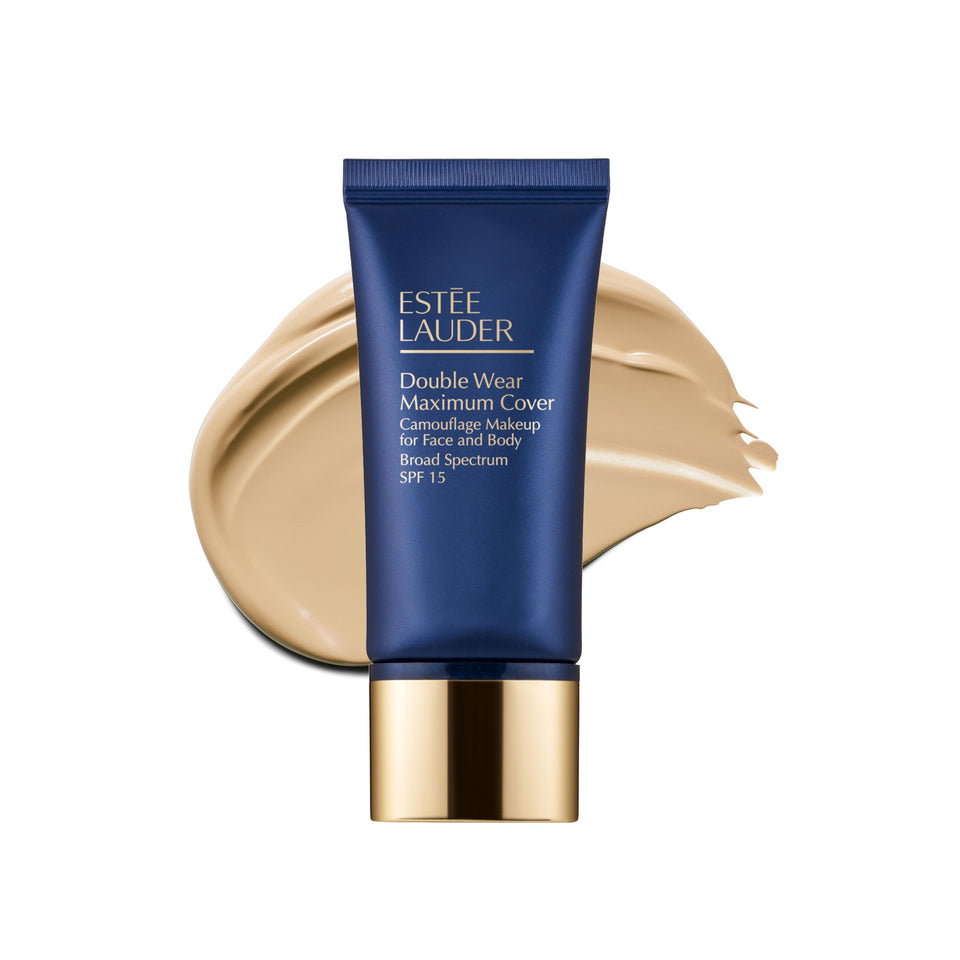 Estée Lauder front packaging showing bottle and shade for confident coverage