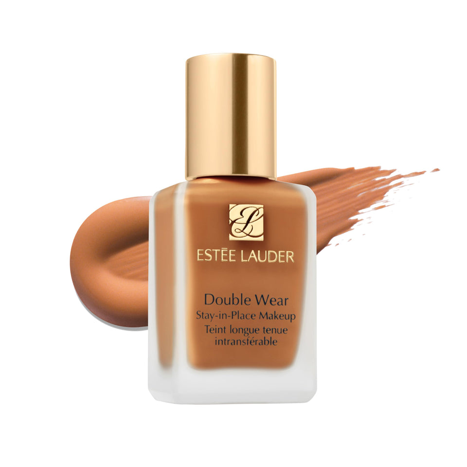 Estée Lauder bottle front packaging showing label and shade for lasting wear