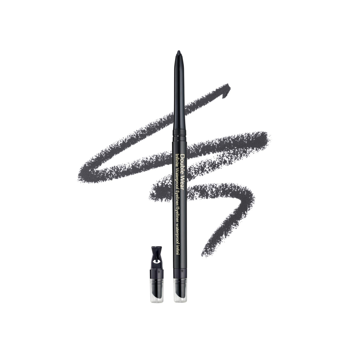 Estée Lauder pencil front packaging showing Kohl Noir and benefits
