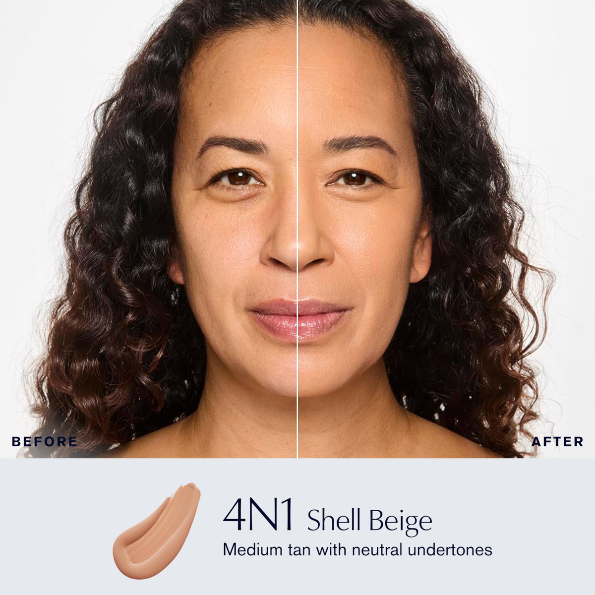 Estée Lauder foundation texture close-up illustrating breathable, fluid finish