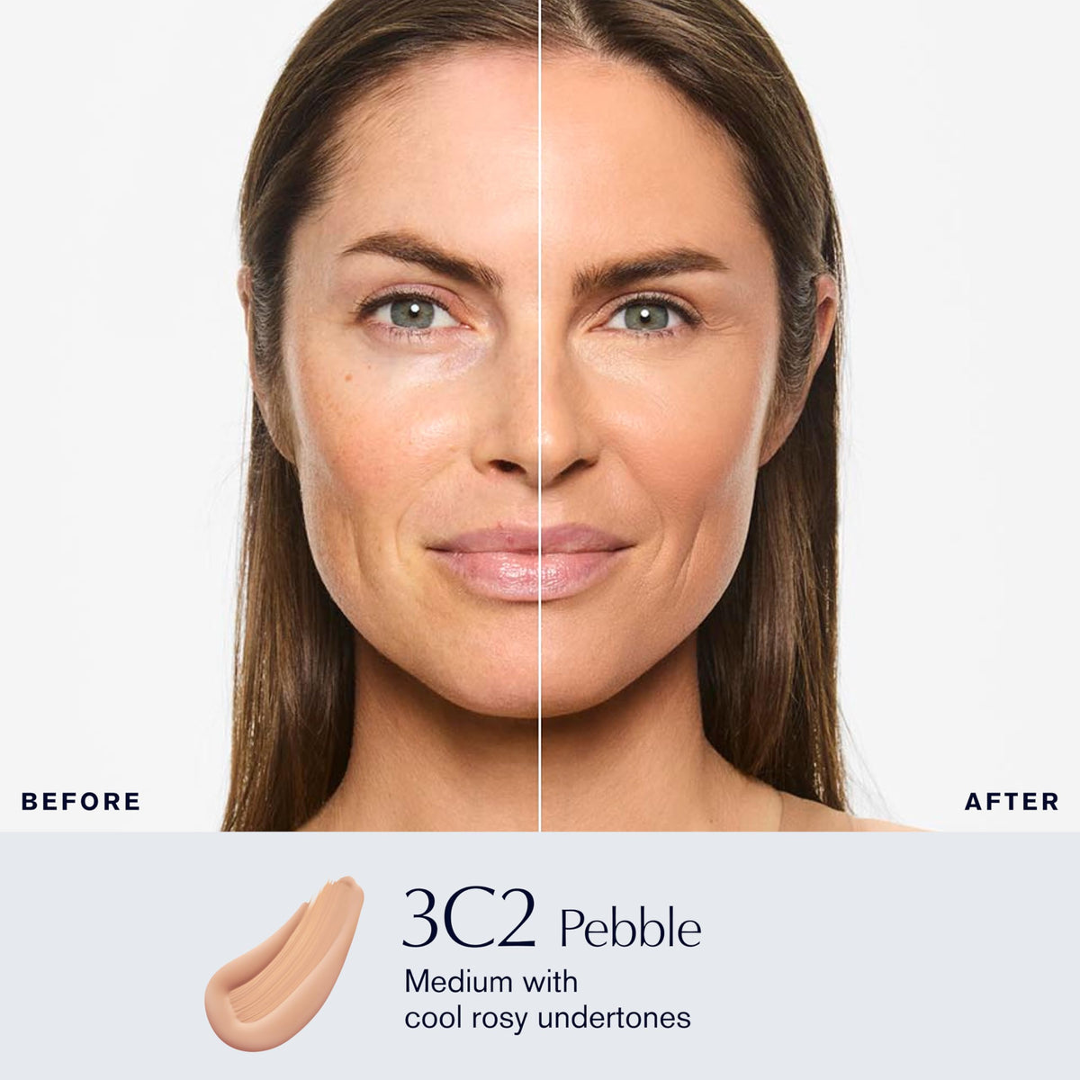 Estée Lauder foundation pouring texture illustrating lightweight blendability