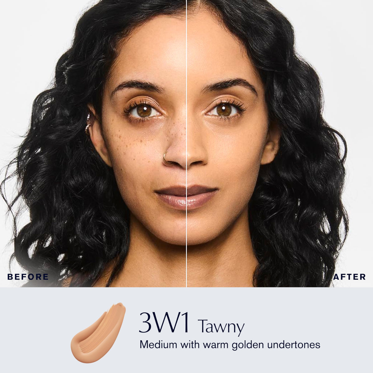 Estée Lauder foundation dispensing from pump for controlled, mess-free application