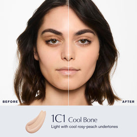 Estée Lauder pump dispensing foundation for controlled, mess-free application