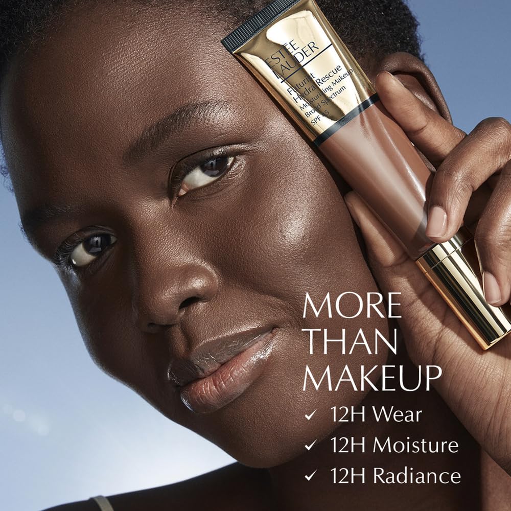 Estée Lauder Futurist applied on model demonstrating radiant finish and natural-looking coverage
