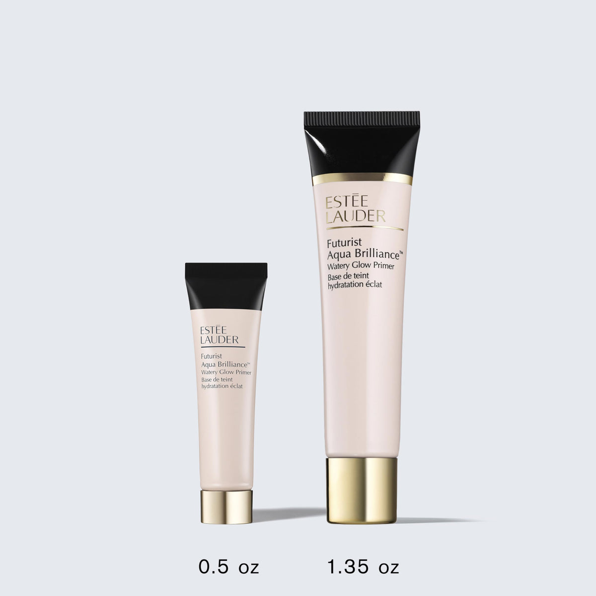 Estée Lauder lifestyle bathroom routine with primer adding dewy glow and barrier care