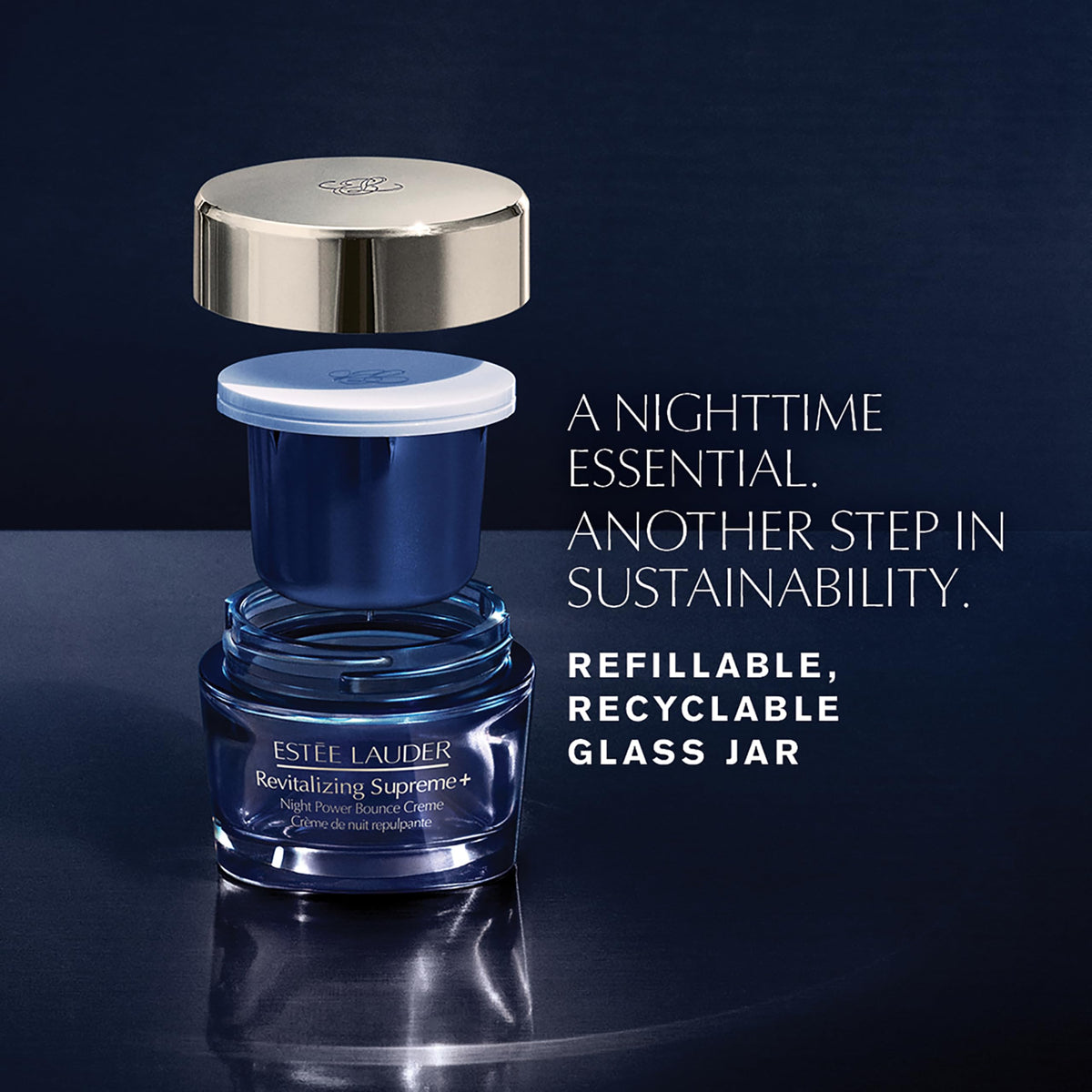 Estée Lauder neck application shot showing product used on neck to improve firmness