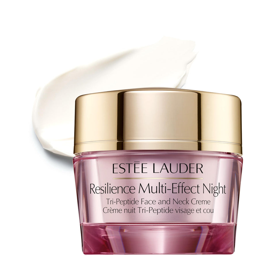 Estée Lauder jar front view showing elegant packaging and nightly hydration benefit