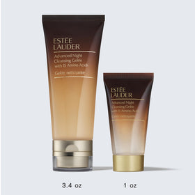 Estée Lauder open bottle and cap close-up showing easy dispensing benefit