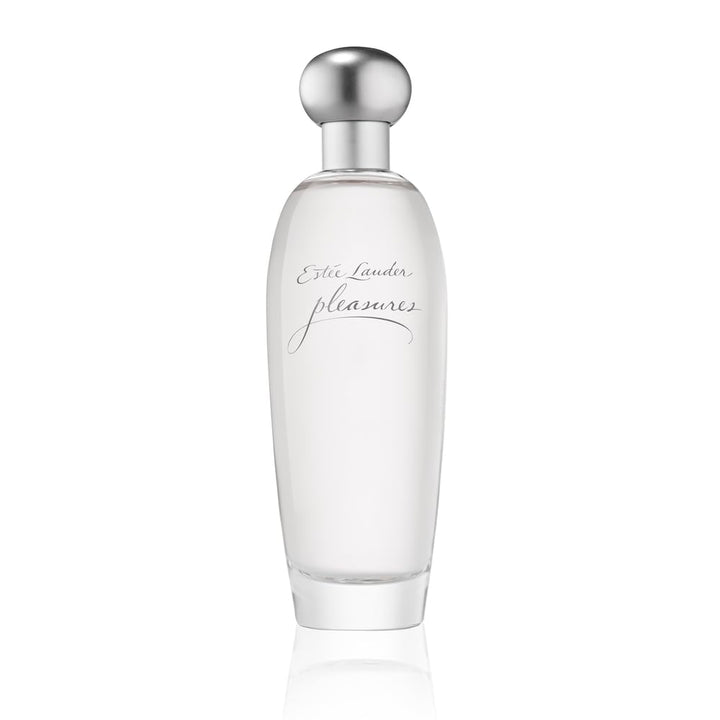 Estée Lauder bottle front view showing elegant label and bright floral appeal