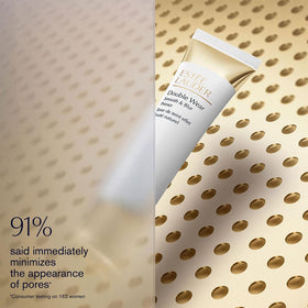 Estée Lauder primer applied on hand to demonstrate smooth spread and blur effect