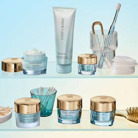 Estée Lauder product placed with DayWear collection suggesting routine compatibility and layering