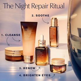 Estée Lauder product staged with makeup essentials for daytime layering