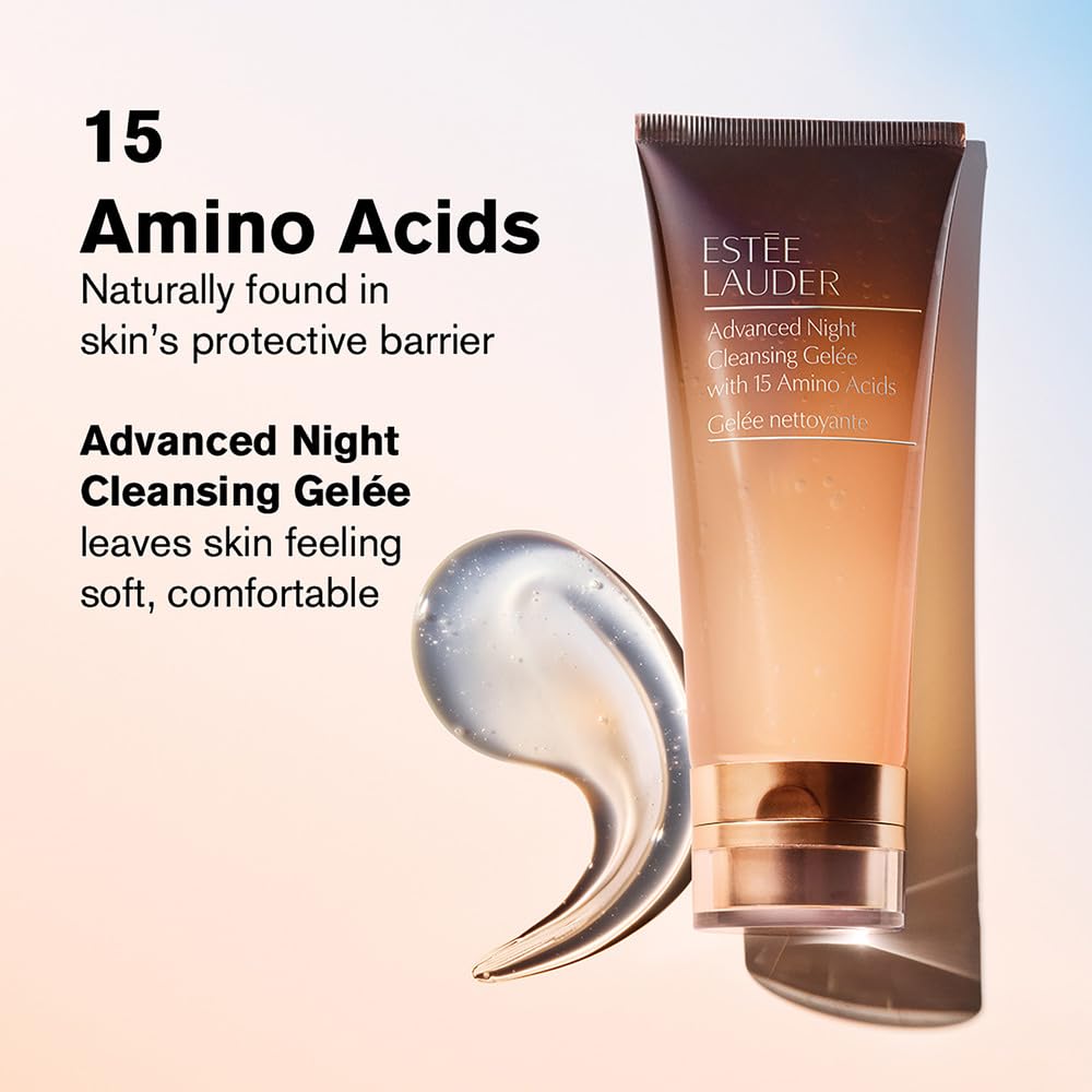 Estée Lauder product open cap and label highlighting formulation details