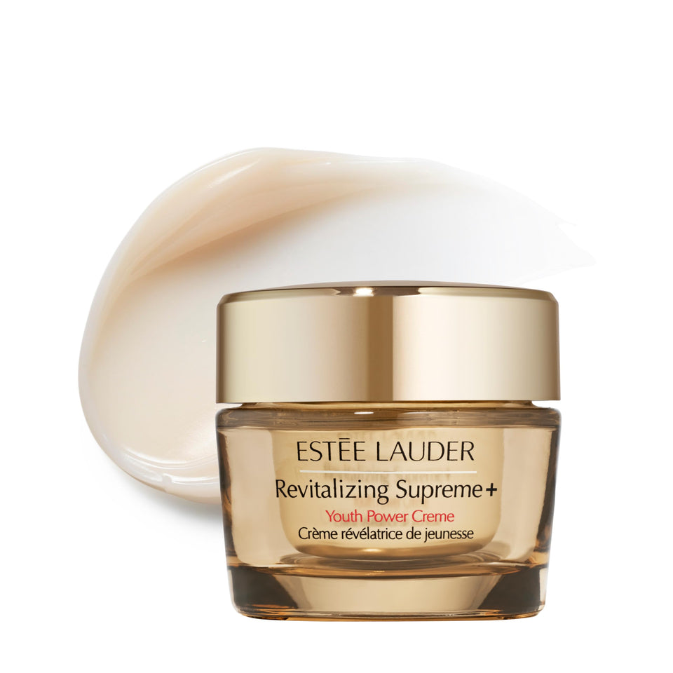 Estée Lauder jar front view showing premium packaging and youthful benefit