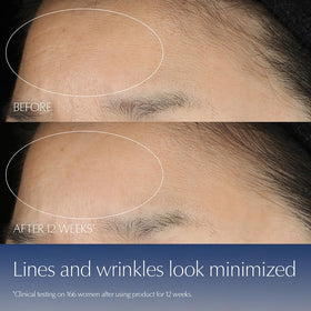 Estée Lauder close-up drop of serum highlighting hyaluronic hydration benefit