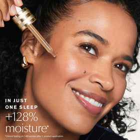 Estée Lauder serum pump dispensing lightweight texture for quick absorption benefit