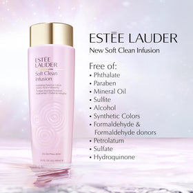Estée Lauder essence on cotton pad being applied to face for instant hydration