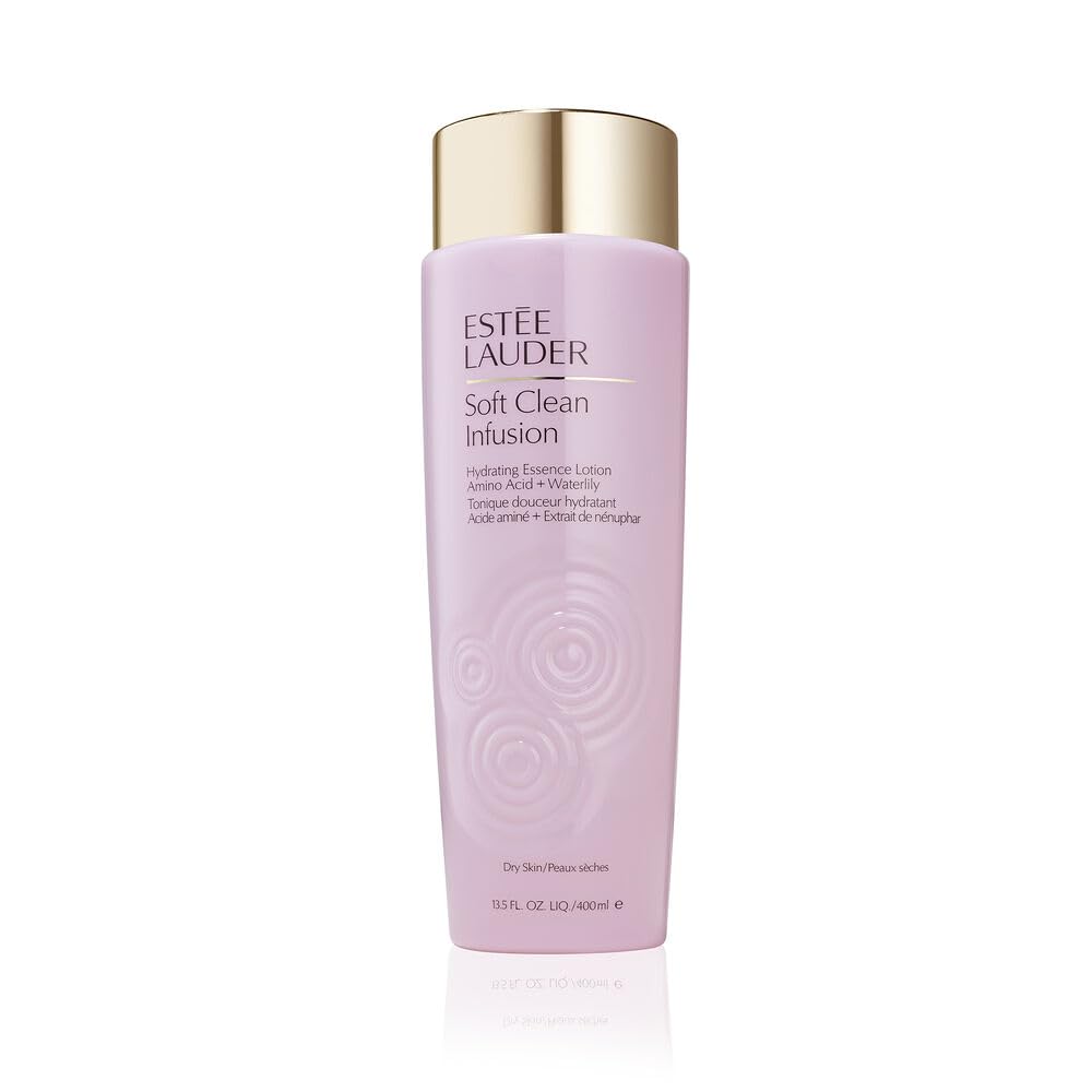Estée Lauder bottle front view showing product and size, highlights hydration benefits