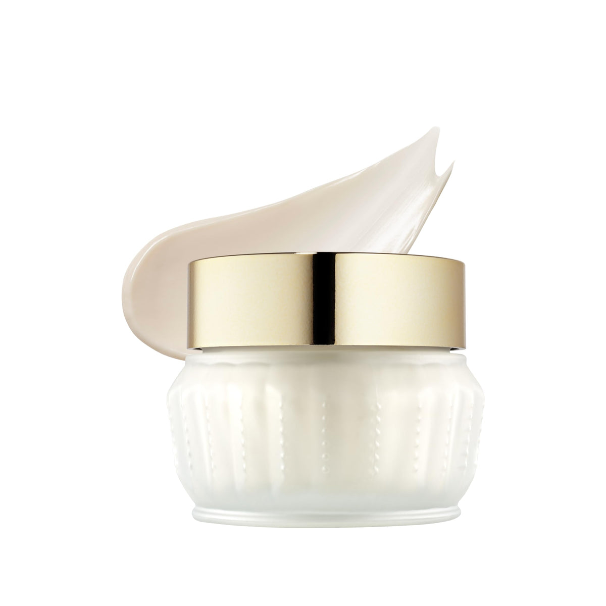 Estée Lauder jar front view showing elegant packaging and instant luxury